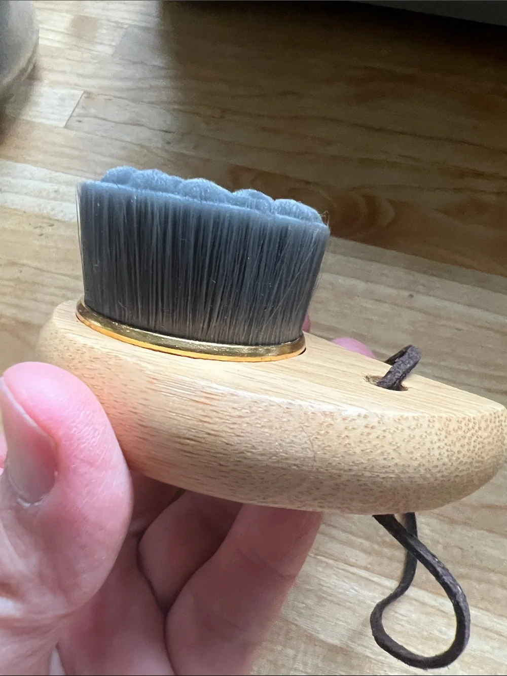Free with Purchase! Bamboo Facial Cleansing Brush with Soft Gray Bristles